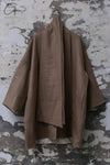 Mutedance 24 Autumn and Winter Loose Scarf Wool Silk Flower Dye Jacket MD-MD24FW28-CELADON MD24FW29